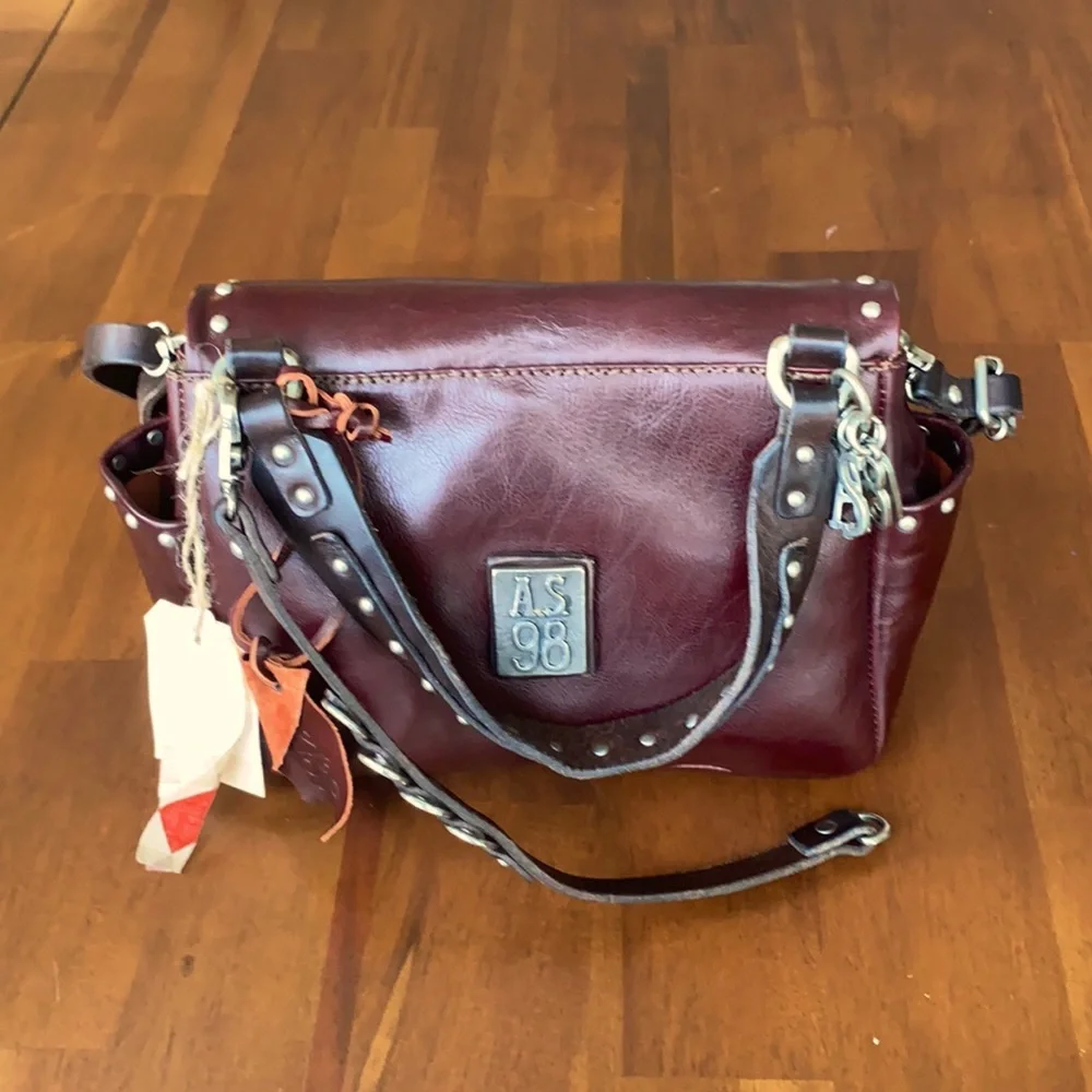 AS98 Bordeaux Borsa Handbag **SOLD** - Picture 3 of 11